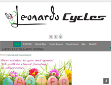 Tablet Screenshot of leonardocycles.com